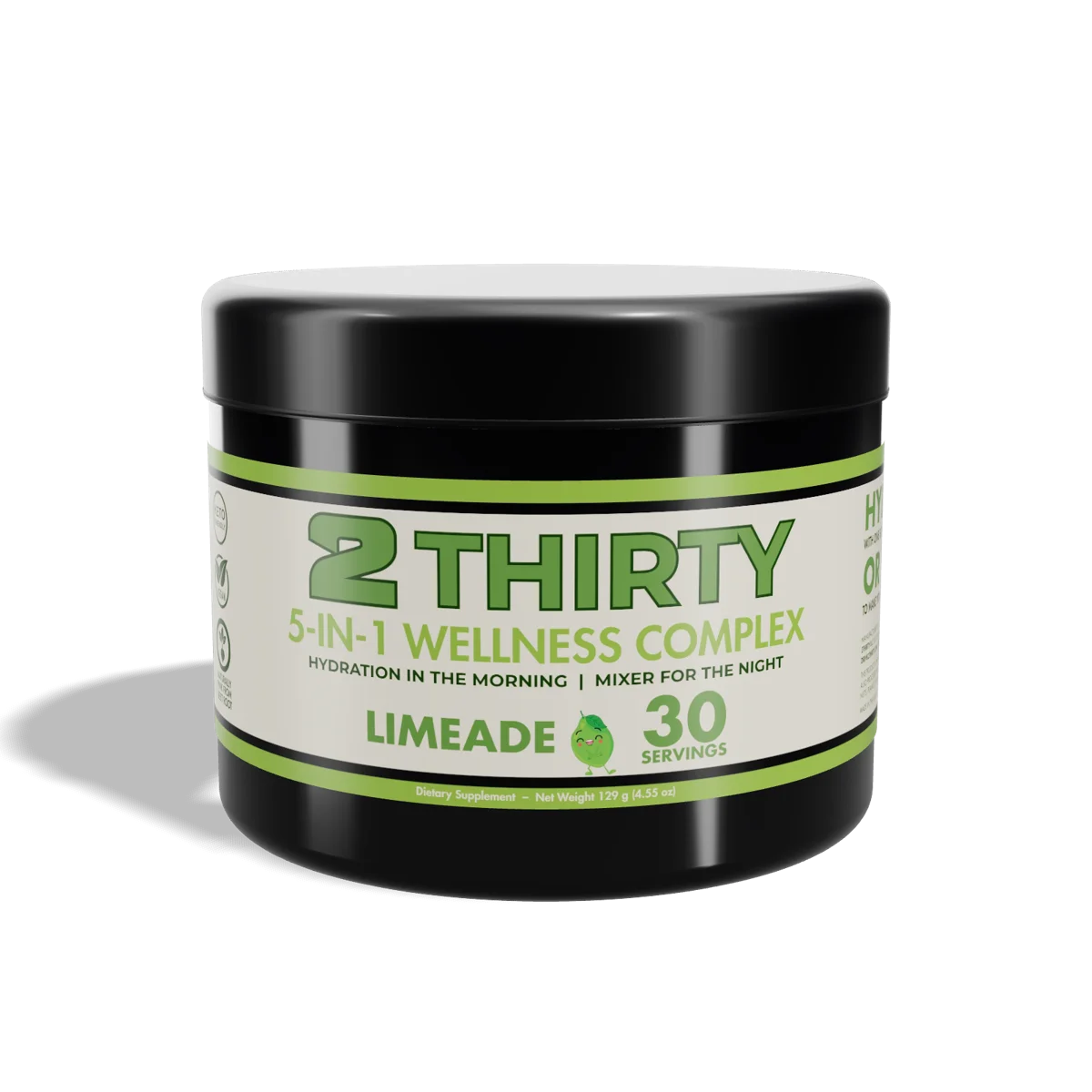 2THIRTY limeade wellness tub shown front-on